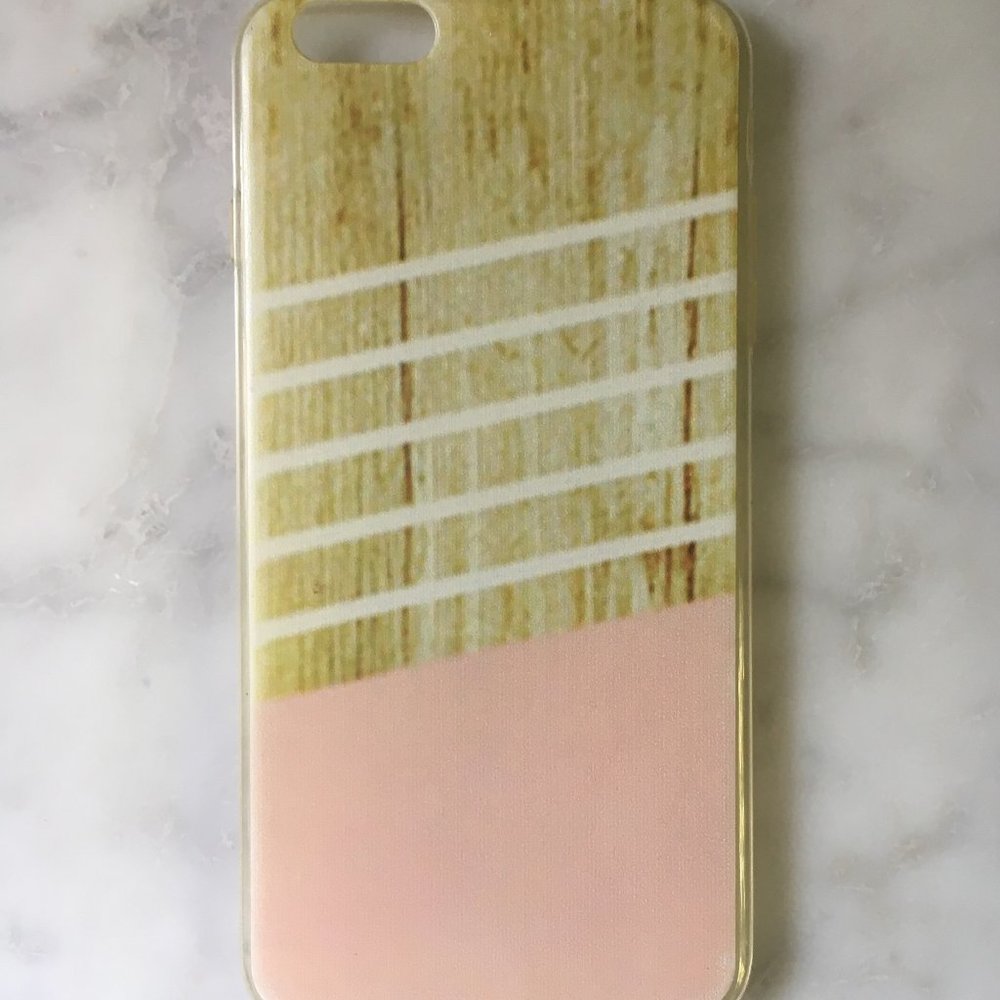 5/$35 sale- you pick/bundle - Iphone 6s plus Silicone case - Pink + Wood Print